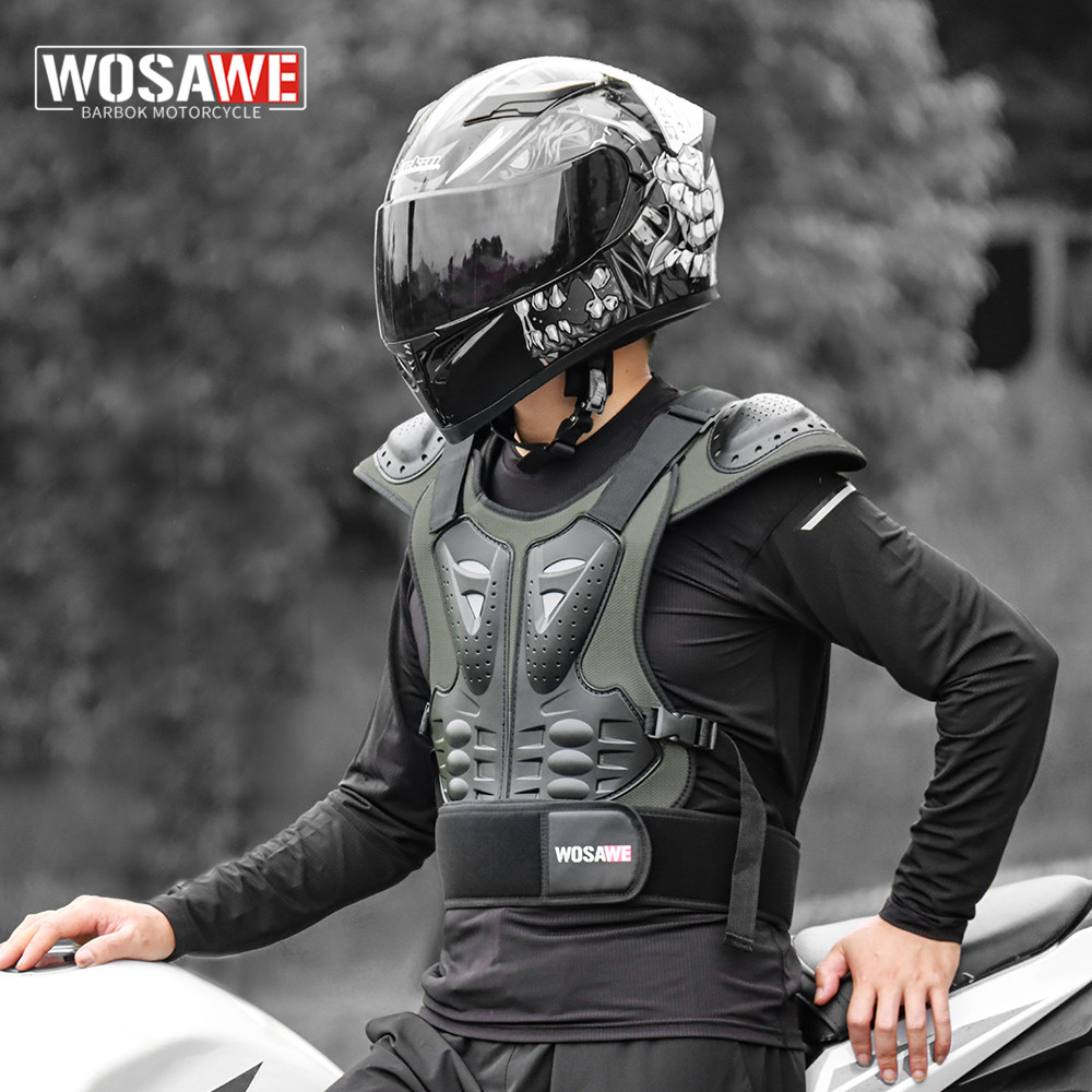 Mountain Biking Body Armour - WOSAWE Motorcycle Jackets Men's Breathable Jackets
